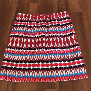J Crew Tribal Print Skirt